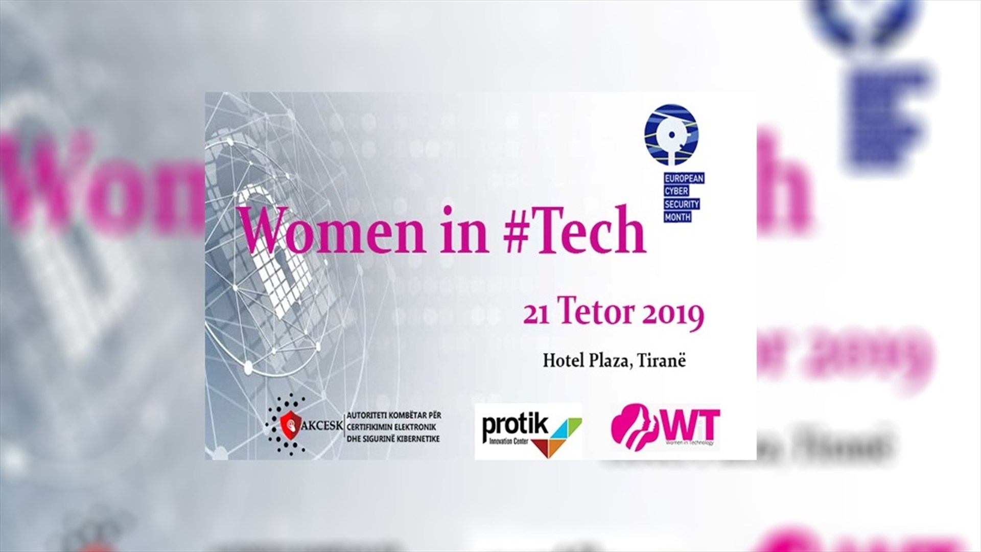 SIRO al Women In Tech di Tirana con un intervento intitolato "Dalla Cybersecurity alla Web Reputation"