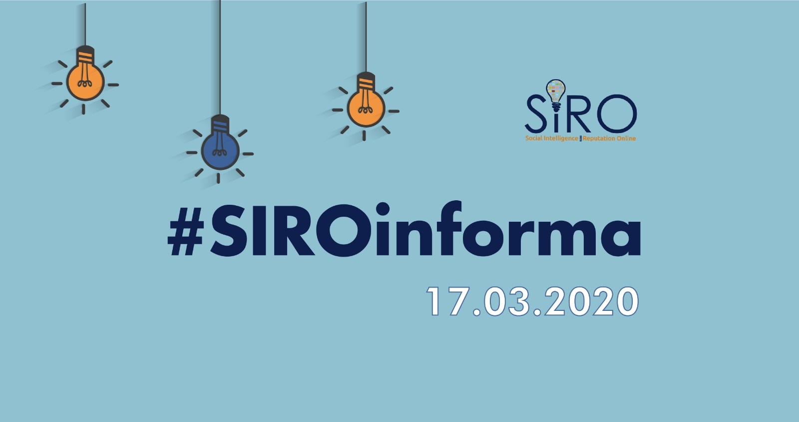 #SIROinforma - 17/03/2020