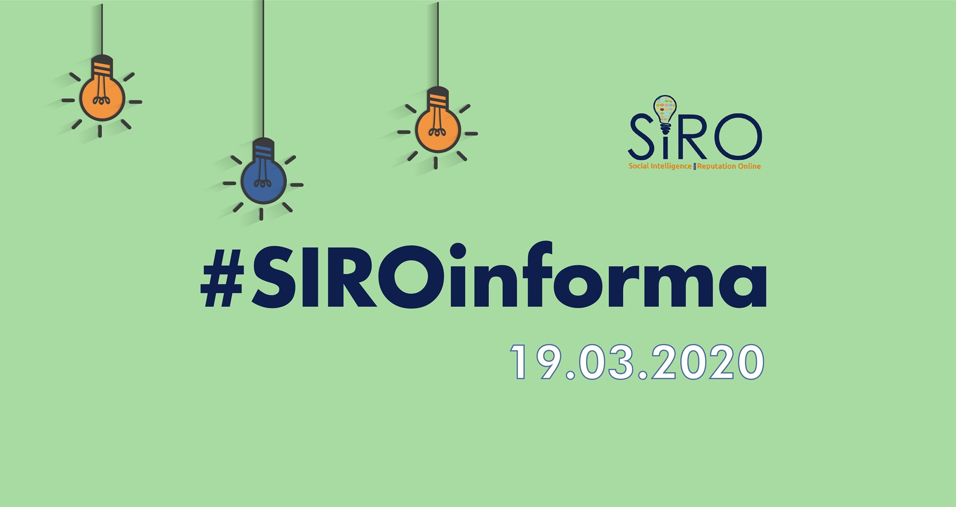 #SIROinforma - 19/03/2020