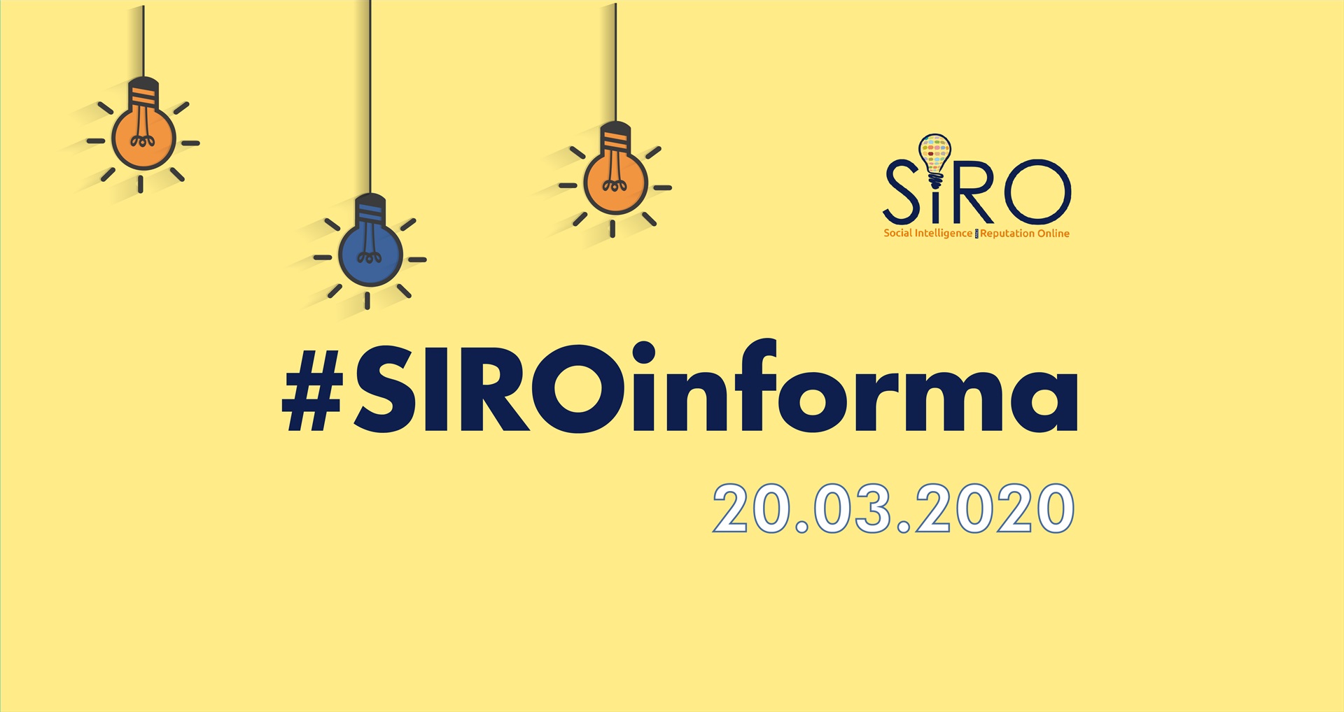#SIROinforma - 20/03/2020