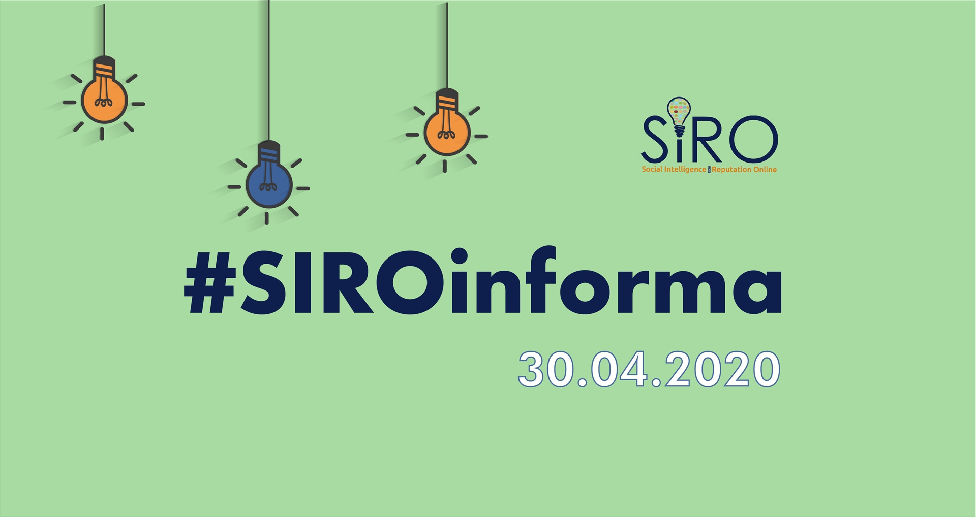 #SIROinforma - 30/04/2020