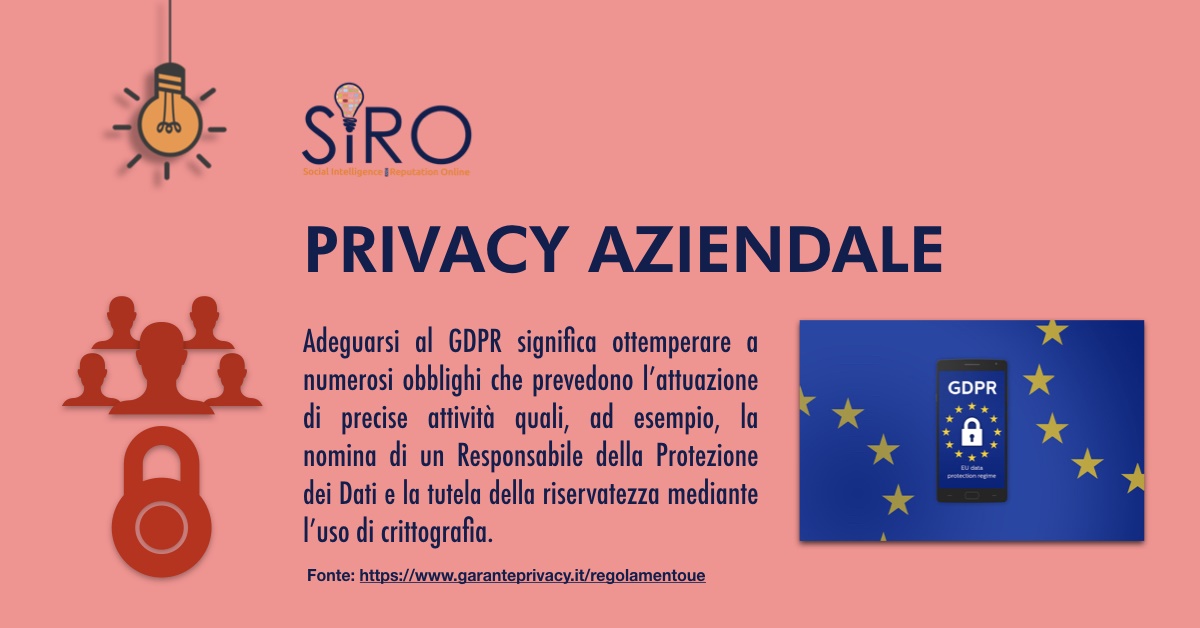 SIRO - #SIROservizi - Privacy aziendale