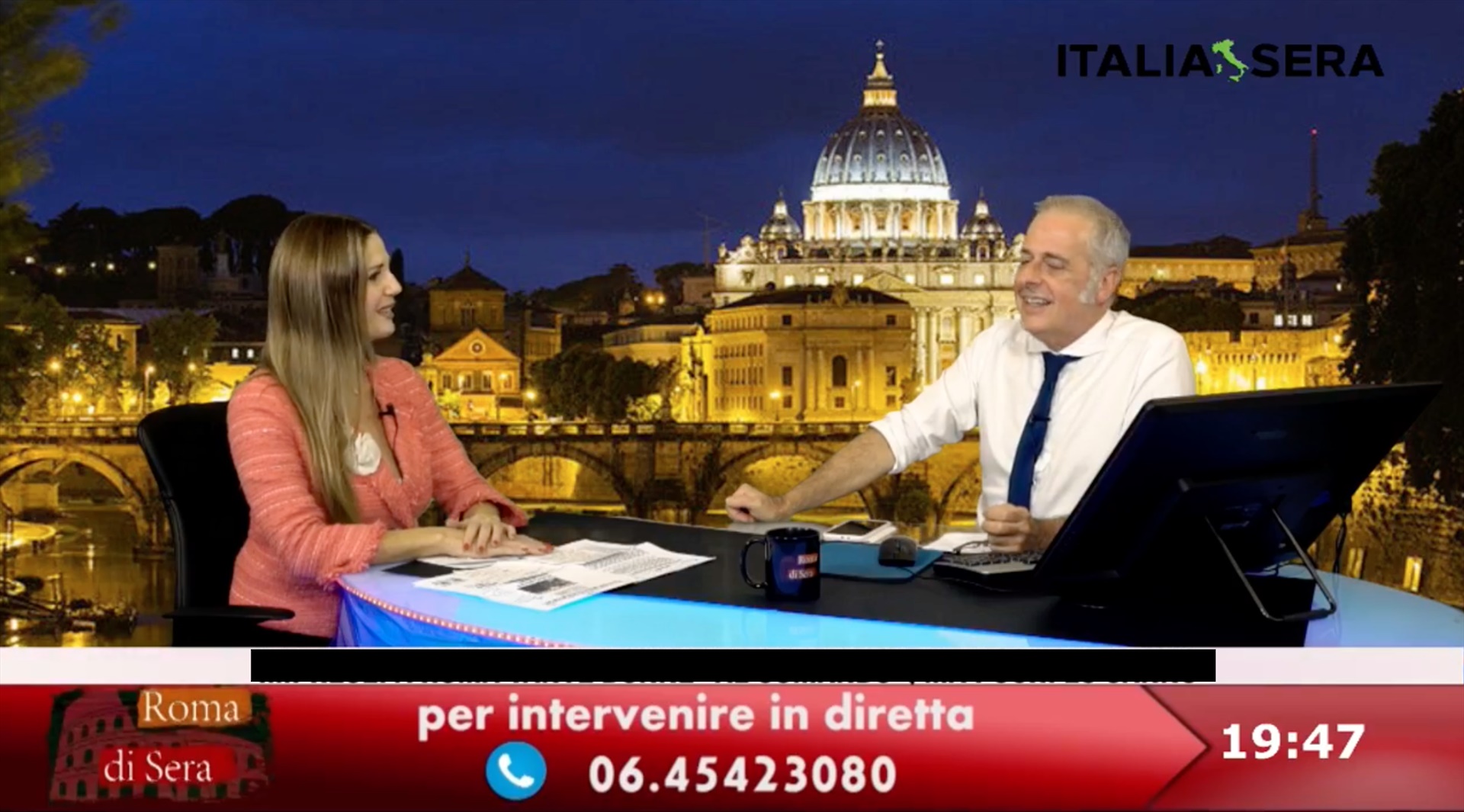 SIRO - STAMPA - imona Petrozzi a Roma di Sera, programma di Andrea Bozzi su Italia Sera, per parlare delle recenti uscite editoriali