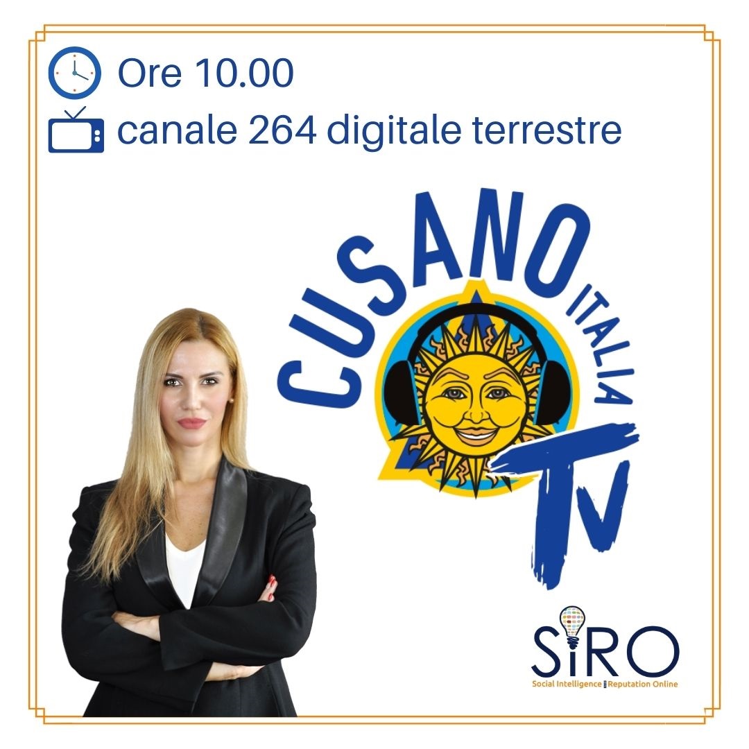 SIRO - RASSEGNA STAMPA - Simona Petrozzi a Cusano Italia TV per parlare di Web Reputation