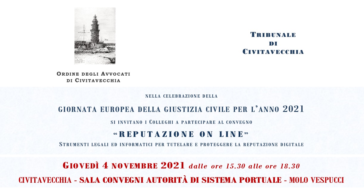 Convegno - Reputazione Online - Strumenti legali ed informatici per tutelare e proteggere la reputazione digitale